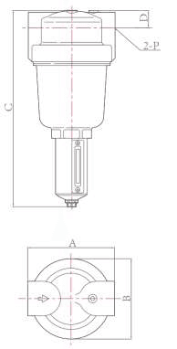 فیلتر هوا سری BP-1F10-02MA … BP-1F50-08M
