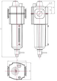 روغنزن خط هوا سری BP-1L10-02M … BP-1L40-08M